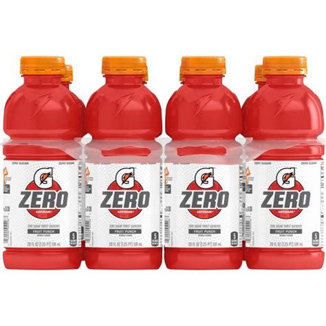 Gatorade Zero Fruit Punch Flavored Zero Sugar Thirst Quencher Smartlabel