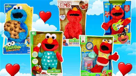 Talking Elmo Soft Toys Sesame Street Collection And Peekaboo Cookie