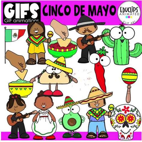 S Cinco De Mayo Animated Images Educlips By Educlips Tpt
