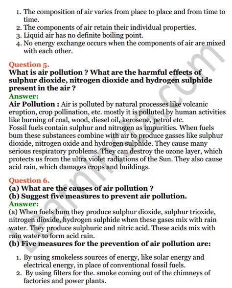 Selina Concise Chemistry Class 7 Icse Solutions Chapter 7 Air And