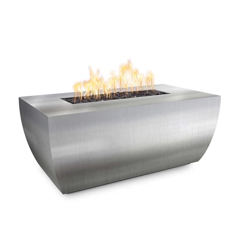 Linear Avalon Metal Fire Pit 24 Tall The Outdoor Plus