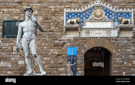 Florence Tuscanyitaly October 19 Statue Of David By Michelangelo