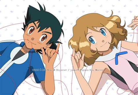 amourshipping by novanoah pokemon ash and serena pokemon pokemon characters