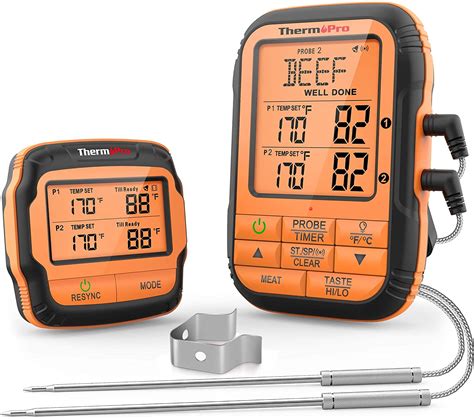 Thermopro Tp28 500ft Long Range Wireless Meat Thermometer With Dual