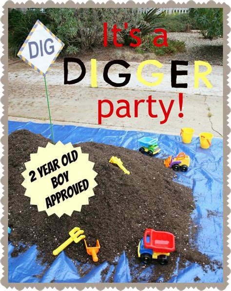 The cake while a big cake is always a showstopper—see plenty of cute options on pinterest—what 2 year old can resist these disney family mickey pie pops? digger boy birthday party theme | 2nd birthday party ideas ...