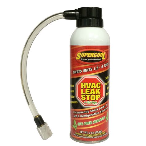 Supercool Hvacr Leak Seal Sealant Sealer Plus Uv Dye Up To 6