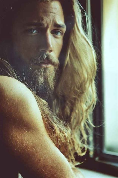 and his luscious locks of golden hair this male model is really really ridiculously good