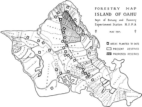 Map Showing Forest Reserves Established And Projected By 1923 Together