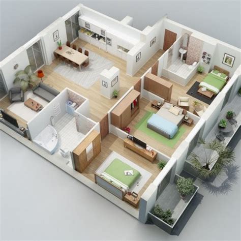 wow   denah rumah minimalis type   kamar terbaru