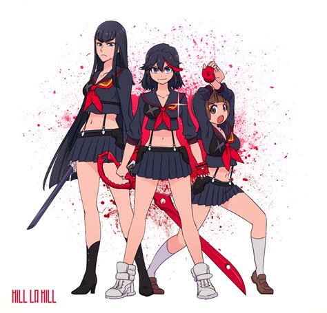 Kiryuuin Satsuki Mankanshoku Mako Matoi Ryuuko And Senketsu Kill La Kill Drawn By Sako