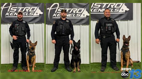 Sheriffs Office Welcomes 3 New K 9 Units Thanks To Local 43k Grant Wpde