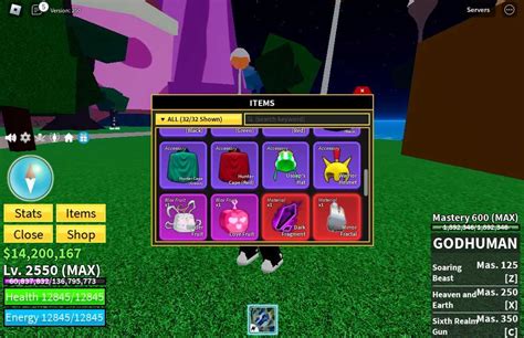 Blox Fruits 2550 Lvl Rabbit Godhuman Max Spider Fruit Love Fruit 14m