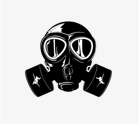 66 Black And White Gas Gas Mask Clipart Clipartlook
