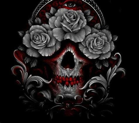 3d Skulls And Roses Wallpapers Top Free 3d Skulls And Roses