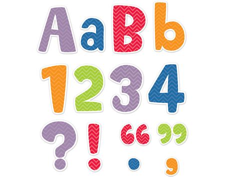 Print off the pages you need onto. Chevron 4" Punch-Out Letters at Lakeshore Learning
