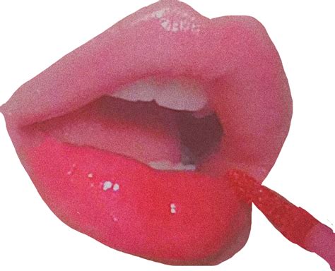 Lipstick Lips Aesthetics Cherrybomb Sticker By Pixiepopgirl