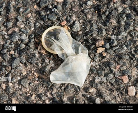Discarded Condom Stock Photo Royalty Free Image Alamy