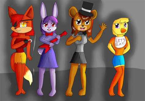 Fnaf Girls By Kendratheshinyeevee On Deviantart