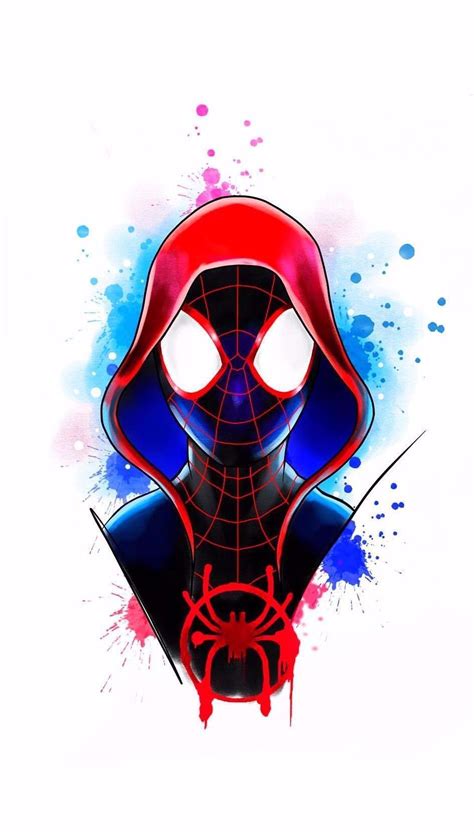 Learn how to draw miles morales from spiderman: Spider man Miles Morales into the spider verse marvel ...