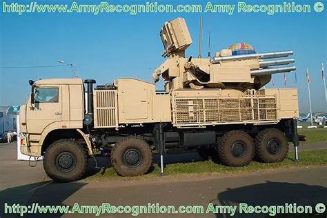 Pantsir S1 Sa 22 Greyhound Air Defense Missile Gun System Data