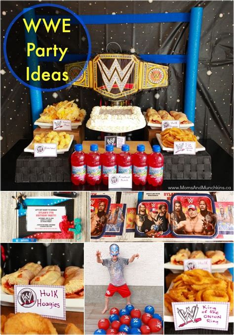 Wwe Birthday Party Ideas For Kids Moms And Munchkins Wwe Birthday