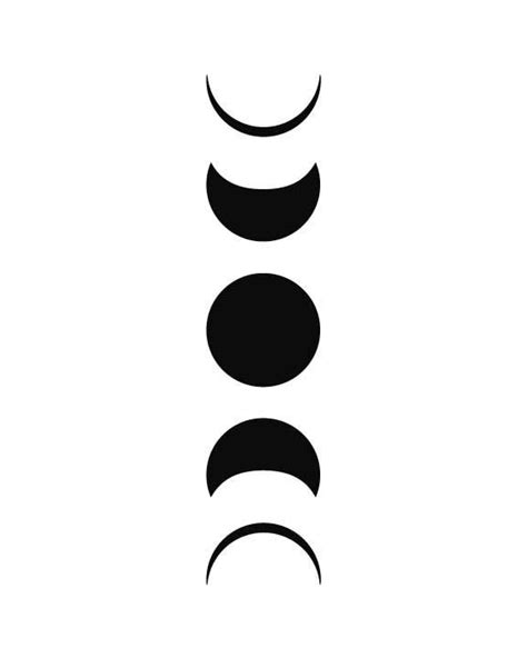 Moon Phases Drawing Easy