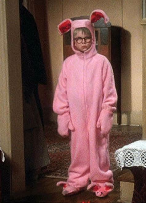 Christmas Story Animated Side Stepper Ralphie Pink Bunny Suit He Works