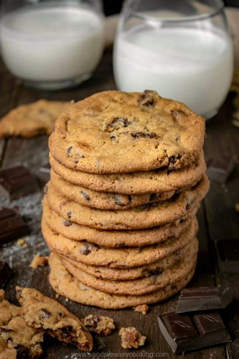 Crispy Chocolate Chip Cookies Sandras Easy Cooking Cookie Recipes