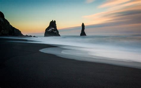 Black Sand Beach Iceland Wallpapers Wallpaper Cave