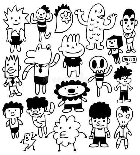 Though that's not the definition the general public uses today. Hand draw cartoon people stock vector. Illustration of ...