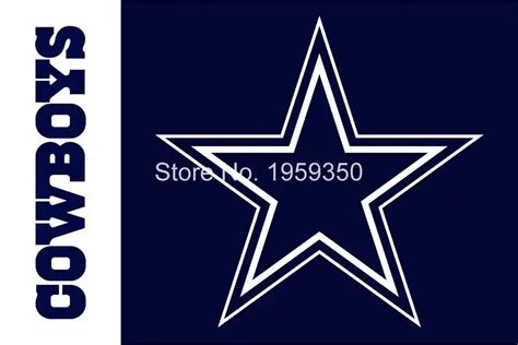 Dallas Cowboys Horizontal Flag 90x150cm Metal Grommets 3x5 Banner In