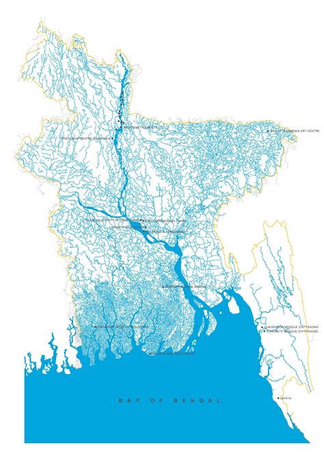 River Map Of Bangladesh Rivers Of Bangladesh Whatsanswer Map Images
