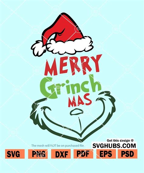 Merry Grinchmas SVG, Christmas Dr Seuss SVG, The grinch SVG - Svg Hubs
