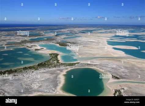 Aerial View Of Christmas Island Kiritimati Kiribati Stock Photo Alamy