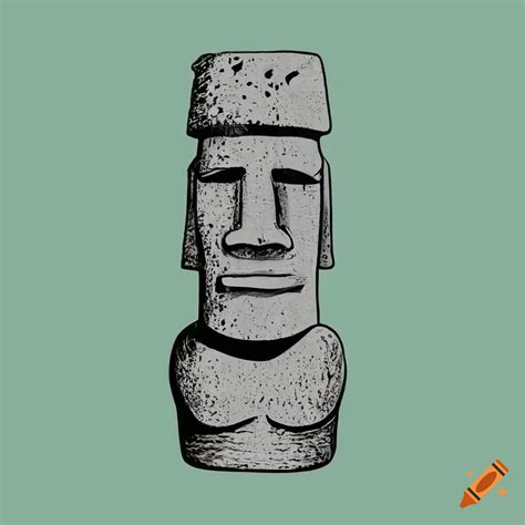Moai Statue In A Lush Tropical Setting On Craiyon