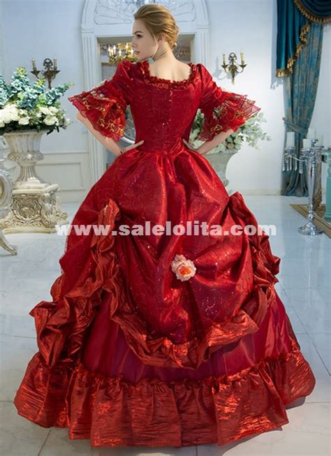 Great savings & free delivery / collection on many there are many sizes of cute women's princess fancy dresses available, and they are manufactured by a variety of brands. Red Rococo Baroque Marie Antoinette Ball Gown Dress 18th ...
