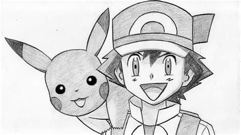 How To Draw Ash And Pikachu Pokemon Step By Step Flickr