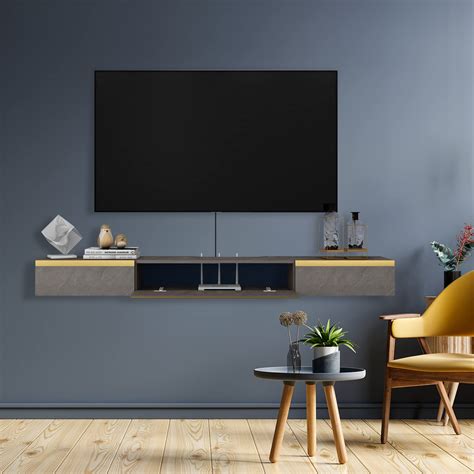 Buy Floating Tv Shelveswall Mounted Floating Tv Stand Media Console