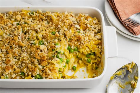 Easy Tuna Noodle Casserole With Cheddar Cheese Recipe