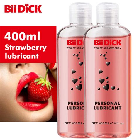 High Quality Lubricant Strawberry Fruit For Lubrication Oil 400ml Sex Oral Gel Flavor Lubricant