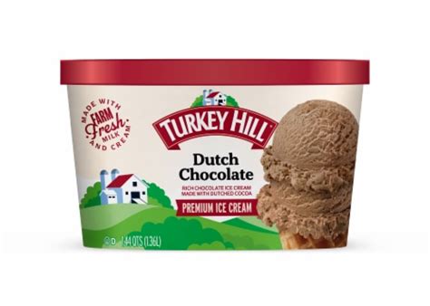 Turkey Hill Dutch Chocolate Premium Ice Cream Tub 46 Oz Foods Co