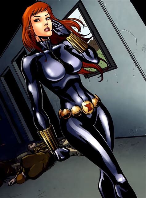Sexy Spy Champions Black Widow Nude Porn Pics Luscious