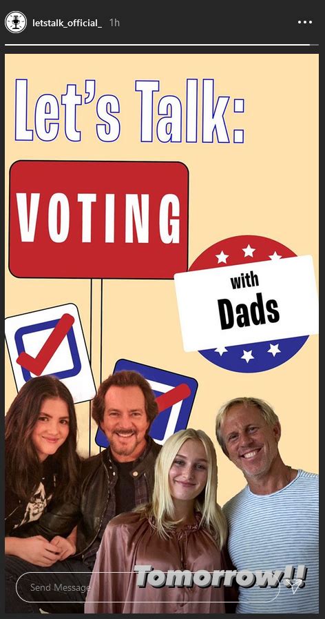 Lets Talk Voting With Dads — Pearl Jam Community