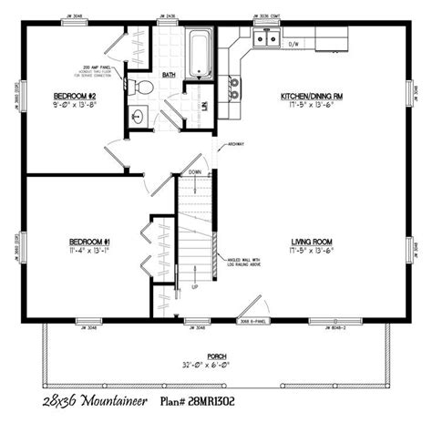 Image Result For 32 X 32 House Plans Log Cabin Floor Plans House