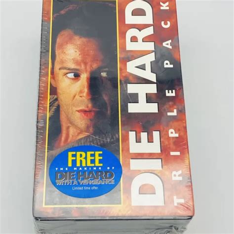 1995 Die Hard Die Harder Die Hard W Vengeance Vhs Trilogy Tapes
