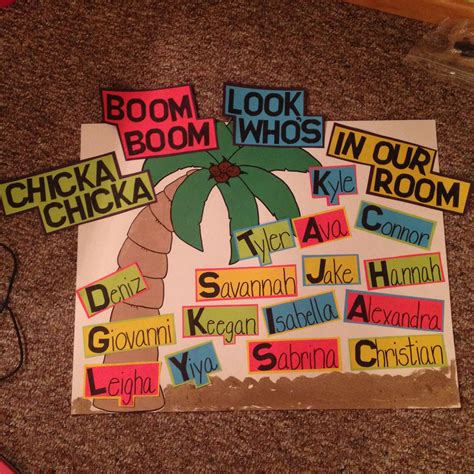 Chicka Chicka Boom Boom Welcome Themed Poster For 1st Grade Chicka Chicka Chicka Chicka Boom