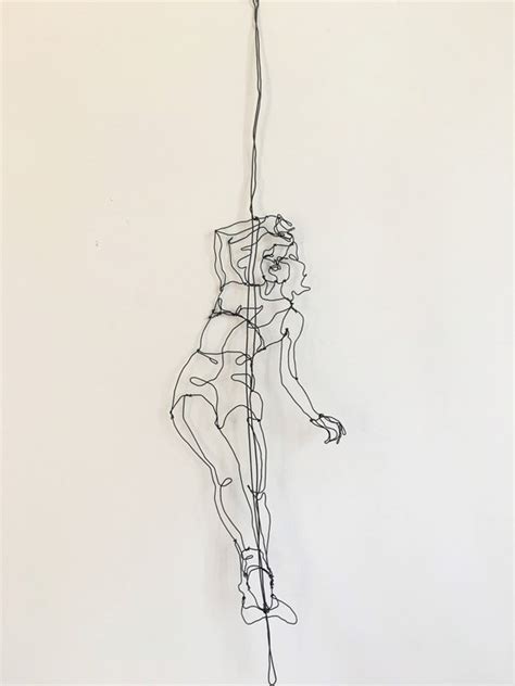 walk on the wire circus girl tightrope walker wire art etsy