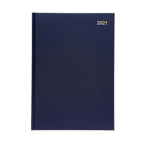 5 Star Office 2021 Diary Day To Page Casebound 147833 A4 Diaries