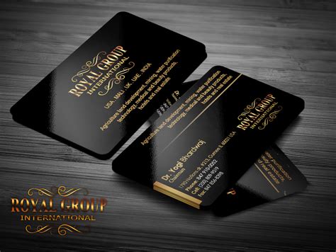 Business cards for a modern, and client driven real estate company. Business Card Design Contests » Royal Group International ...