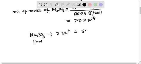 Solved How Many Sodium Ions Are Contained In Mg Of Na So The